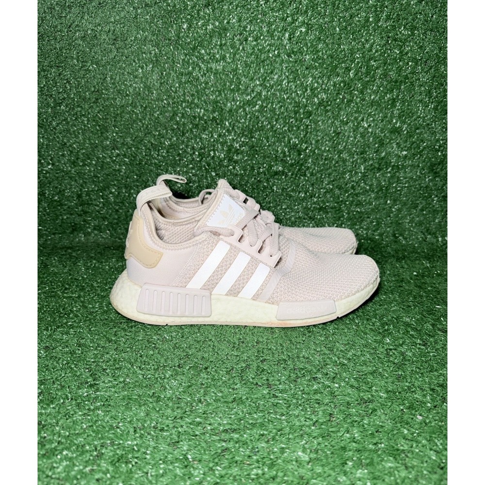 Adidas NMD R1 Womens Size 7.5 Pink White Running Shoes Comfort Casual Sneakers